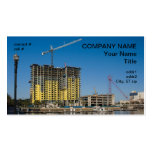 construcción del apartamento de la costa tarjetas de visita
