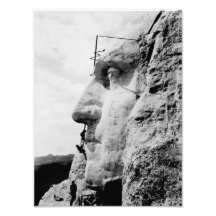 Construcción del monte Rushmore Arte Fotografico