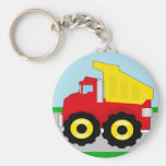 Construcción Dumptruck de los niños Llavero
