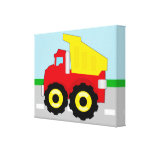 Construcción Dumptruck de los niños Impresiones En Lienzo Estiradas