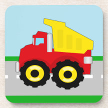 Construcción Dumptruck de los niños Posavasos De Bebida