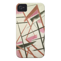 Construcción linear, c.1921 (aguazo en el papel) iPhone 4 Case-Mate cárcasa