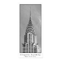 Construcción/New York City de Chrysler posters