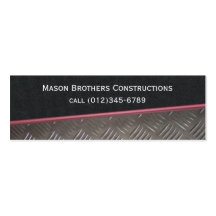 construcción tarjeta de negocio
