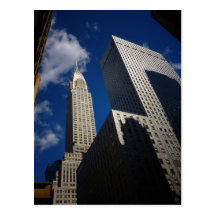 Construcción y Socony Mobil que construye, NYC de  Postales