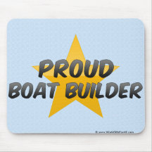Constructor orgulloso del barco tapetes de raton