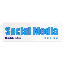 Consultor de medios social del impacto con código  plantilla de tarjeta de negocio