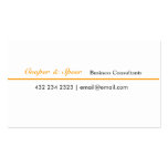 Consultor de negocio genérico original único plantilla de tarjeta personal