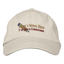 Consultor de trabajo gorra de béisbol