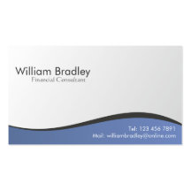 Consultor financiero - tarjetas de visita