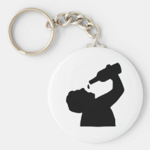 Consumición de la cerveza llavero personalizado