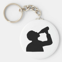 Consumición del alcohol llaveros personalizados