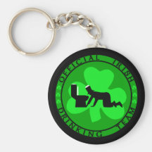 Consumición oficial del irlandés llaveros personalizados