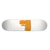 contaminación de agua anaranjada de la parada monopatín