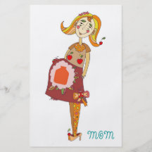 Contar con la tarjeta de felicitación de la mamá tarjetas publicitarias