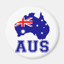 Continente de Australia Imán De Frigorifico