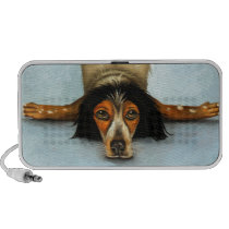 Contorsionista canino altavoces