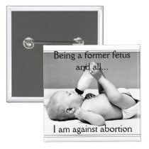 contra el aborto, botón botones