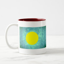 Contraste colorido PalauanFlag Taza