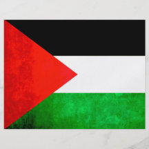 Contraste colorido PalestinianFlag Flyer A Todo Color