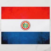 Contraste colorido ParaguayanFlag Tarjetón