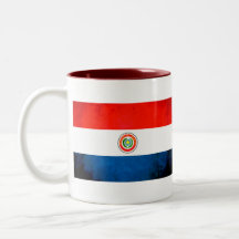 Contraste colorido ParaguayanFlag Tazas De Café