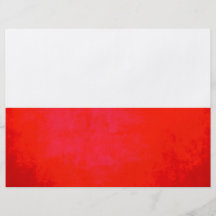 Contraste colorido PolishFlag Flyer Personalizado