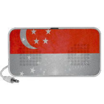 Contraste colorido SingaporeanFlag Mini Altavoces