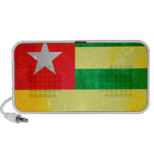 Contraste colorido TogoleseFlag Laptop Altavoz