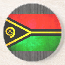 Contraste colorido VanuatanFlag Posavasos Para Bebidas