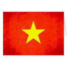 Contraste colorido VietnameseFlag Felicitación