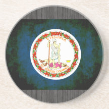 Contraste colorido VirginianFlag Posavasos Diseño