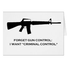 control del criminal del arma tarjetón