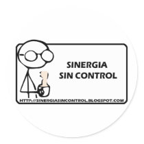 control del pecado del sinergia pegatinas