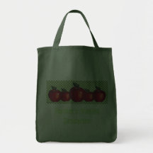 Controles rojos del verde de las manzanas bolsas de mano