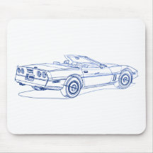 Conv 1986 de Chevy Vette Alfombrillas De Raton