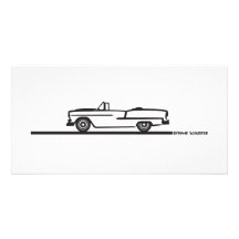 Convertible 1955 de Chevy Tarjetas Fotograficas