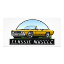 Convertible de 67 Chevelle Tarjeta Fotografica Personalizada