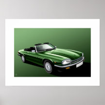 Convertible de Jaguar XJ-S Poster