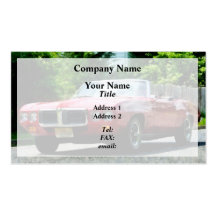 Convertible rojo de Firebird Plantillas De Tarjetas De Visita