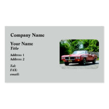 Convertible rojo de Firebird Tarjetas De Visita