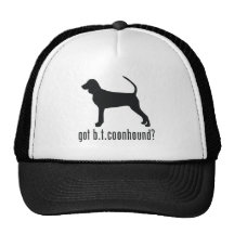 Coonhound negro y del moreno gorros  