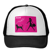 Coonhound negro y del moreno gorros bordados