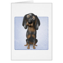 Coonhound (negro y moreno) tarjetas