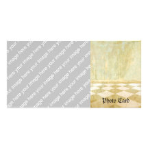 Coordenadas reales claramente tarjeta con foto personalizada