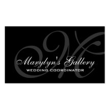 Coordinador elegante del boda del monograma plantillas de tarjeta de negocio