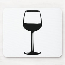 Copa de vino tapete de ratones