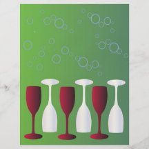 Copas de vino tarjeton