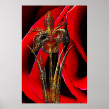 Copia del iris D de Techno Poster
