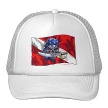 copia del piratediveflag gorros  
